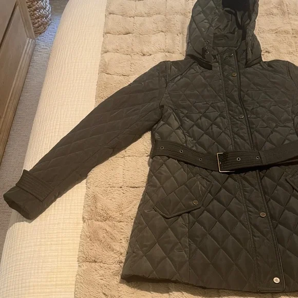 Ralph Lauren Quilted Dark Green Hooded Jacket